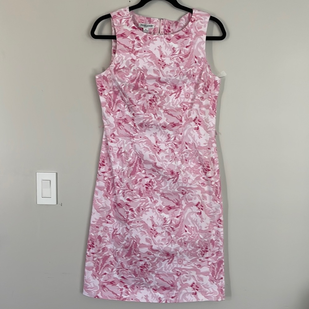 Pendleton Floral Print Sheath Dress Womens Sz 8